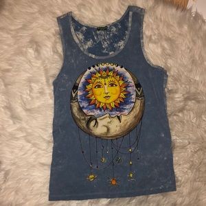 Star Moon tank top